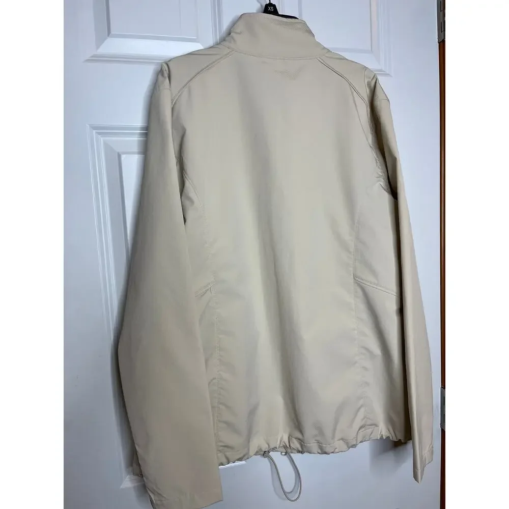Lady Hagen XL Cream‎ Color Full Zip Jacket Golf Tennis Athleisure